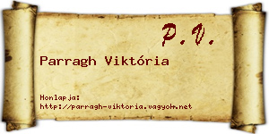 Parragh Viktória névjegykártya