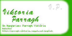 viktoria parragh business card